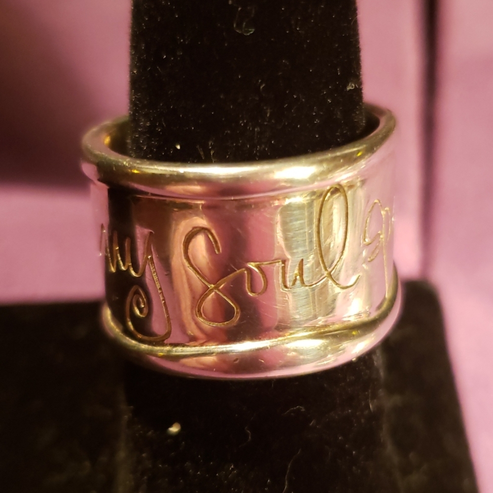 Hear My Soul Speak Sterling Silver Ring
